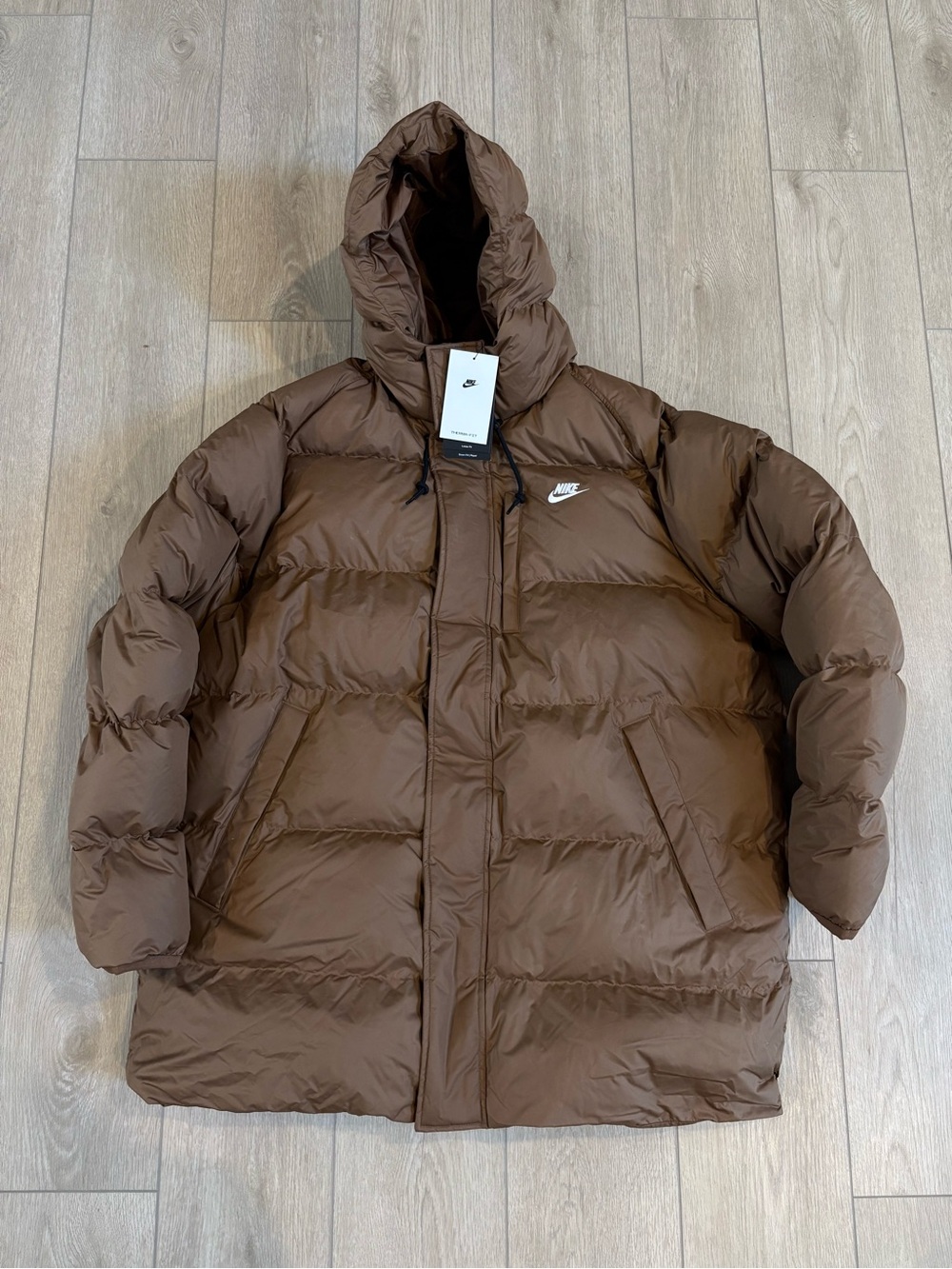 Nike Men’s Brown Therma-FIT Puffer Jacket Size XL